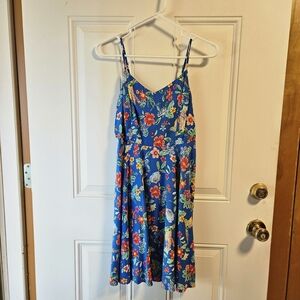 Women's Floral Blue Sundress